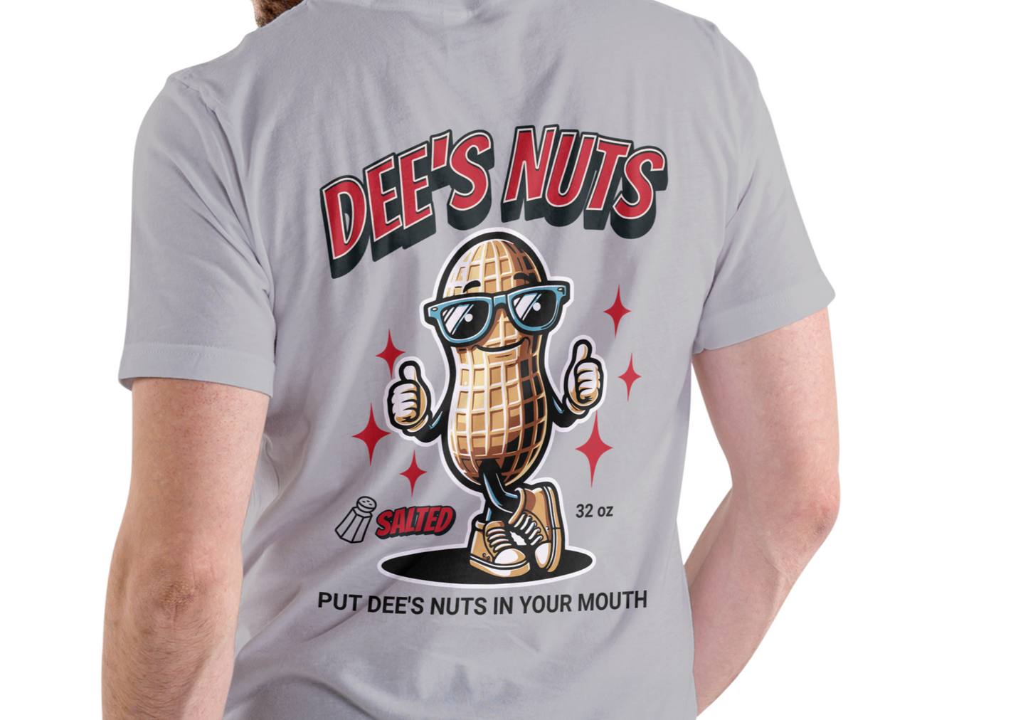 DEE'S NUTS, SALTED, T-SHIRT, UNISEX, COTTON