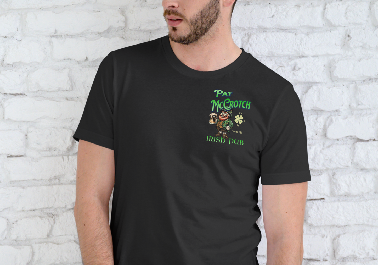 PAT McCROTCH IRISH PUB, T-SHIRT, UNISEX, COTTON