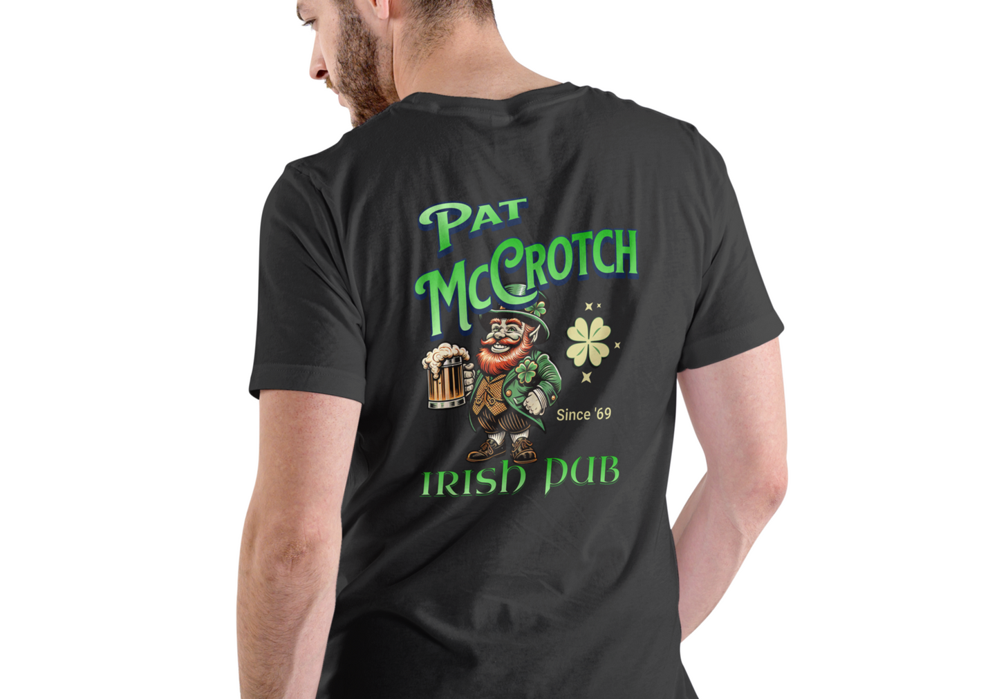 PAT McCROTCH IRISH PUB, T-SHIRT, UNISEX, COTTON