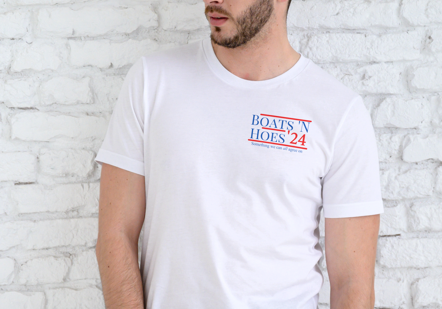 BOATS AND HOES 2024, T-SHIRT, UNISEX, COTTON