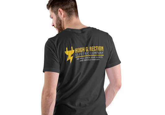 Hugh G. Rection Electric Company, T-SHIRT, UNISEX, COTTON