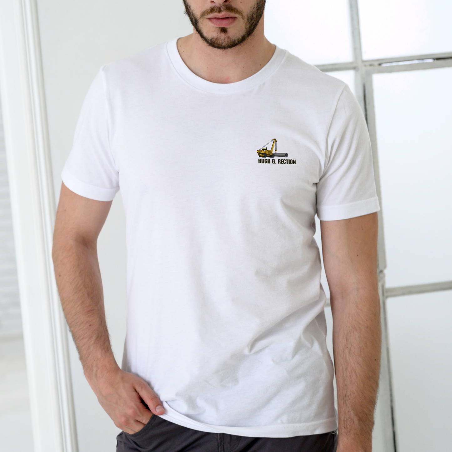 Hugh G. Rection Pipelayers Local 69 Long Pipe Hard Work T-Shirt