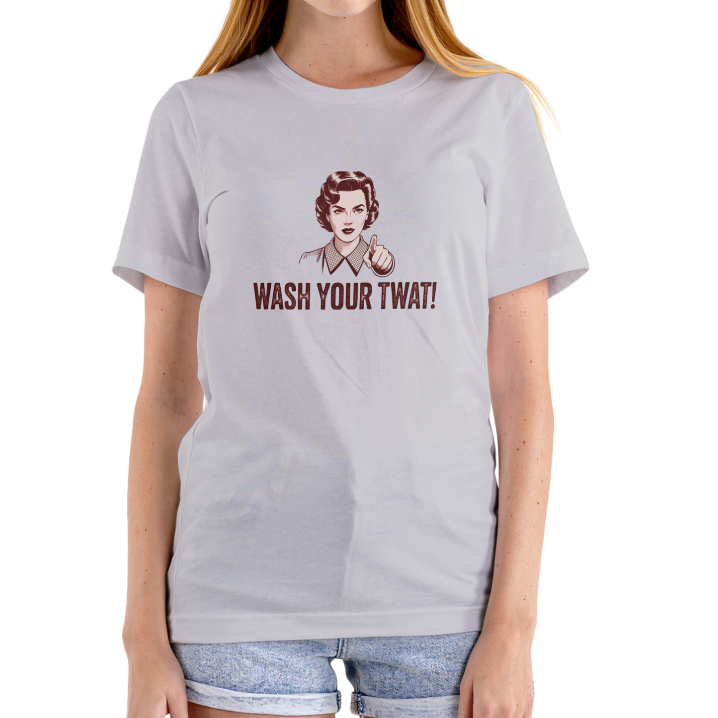WASH YOUR TWAT, Funny T Shirt, Unisex Cotton