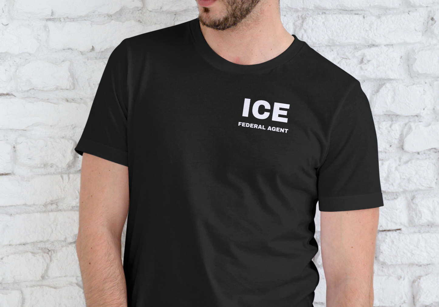 ICE, FEDERAL AGENT, T-SHIRT, UNISEX, COTTON