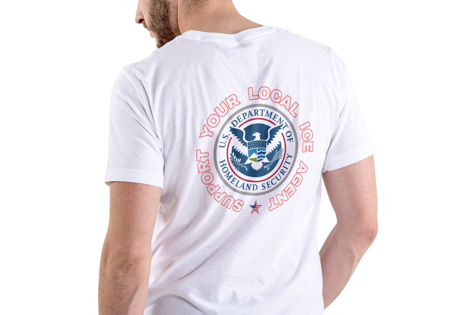 SUPPORT YOUR LOCAL ICE AGENT, T-SHIRT, UNISEX, COTTON