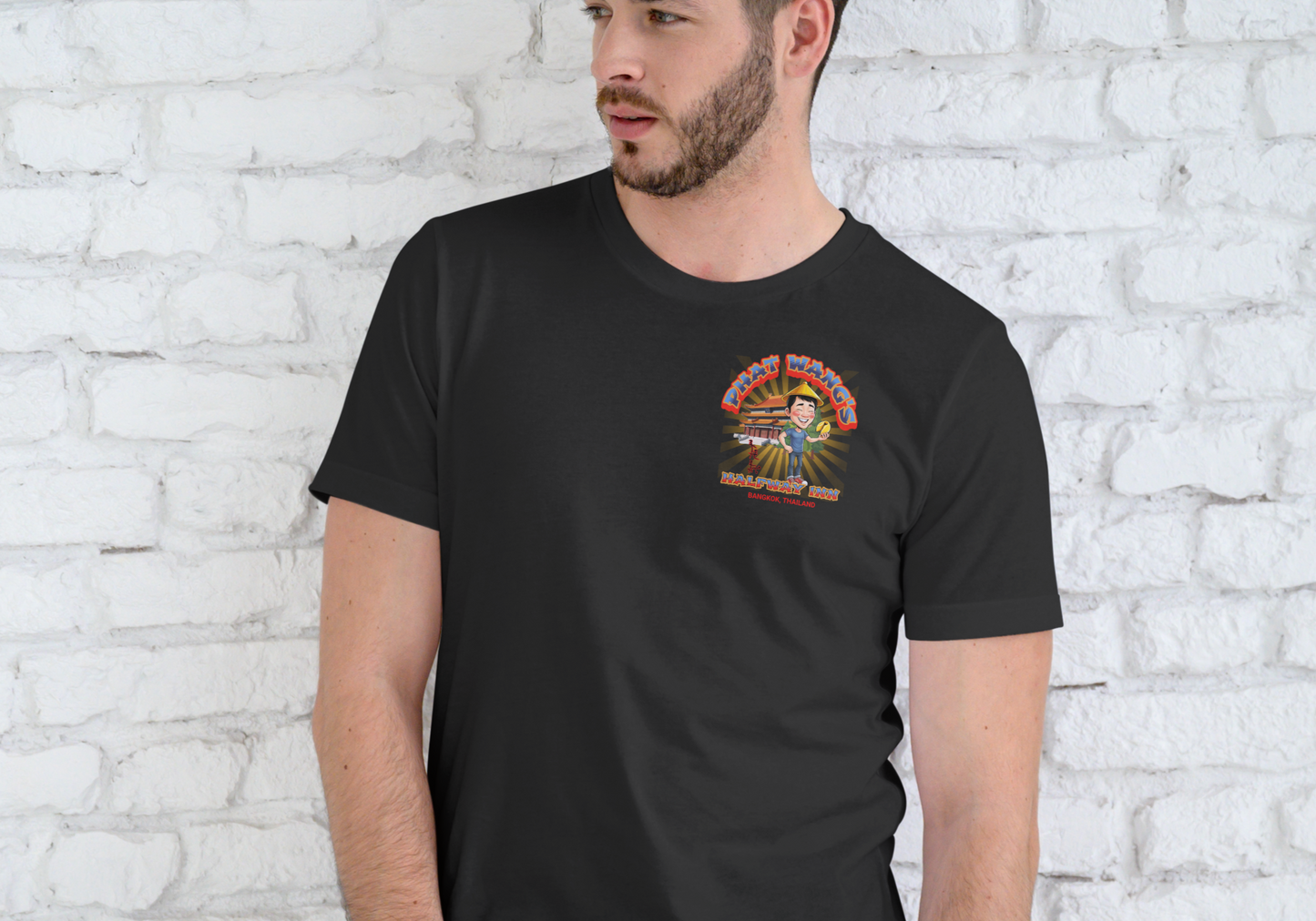 PHAT WANG'S HALFWAY INN BANKGKOK THAILAND, T-SHIRT, UNISEX, COTTON