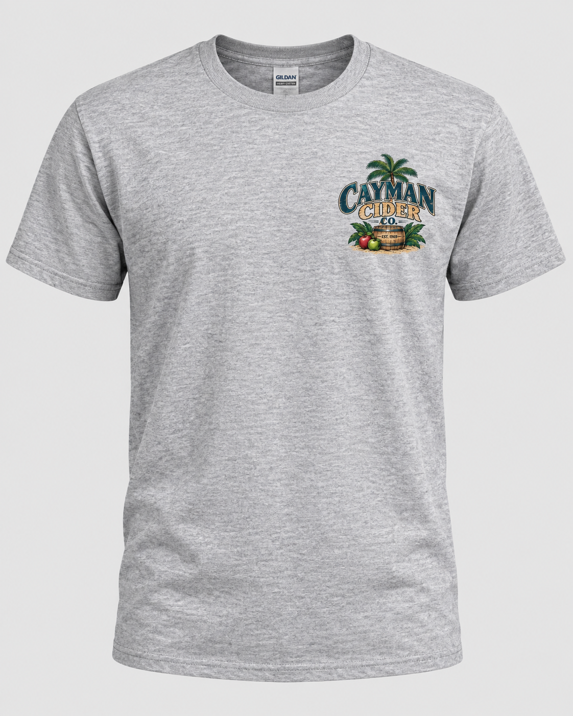 Cayman Cider Co. Funny Tropical T-Shirt – Hard. Wet. Goes Down Easy