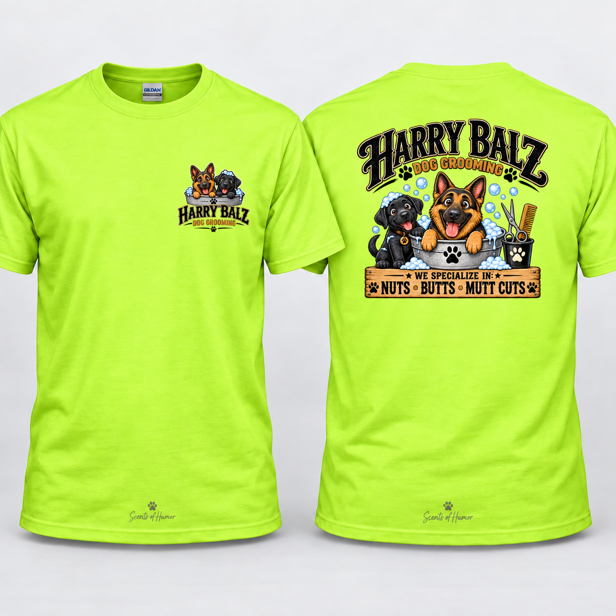 HARRY BALZ DOG GROOMING Funny T Shirt, Unisex Cotton