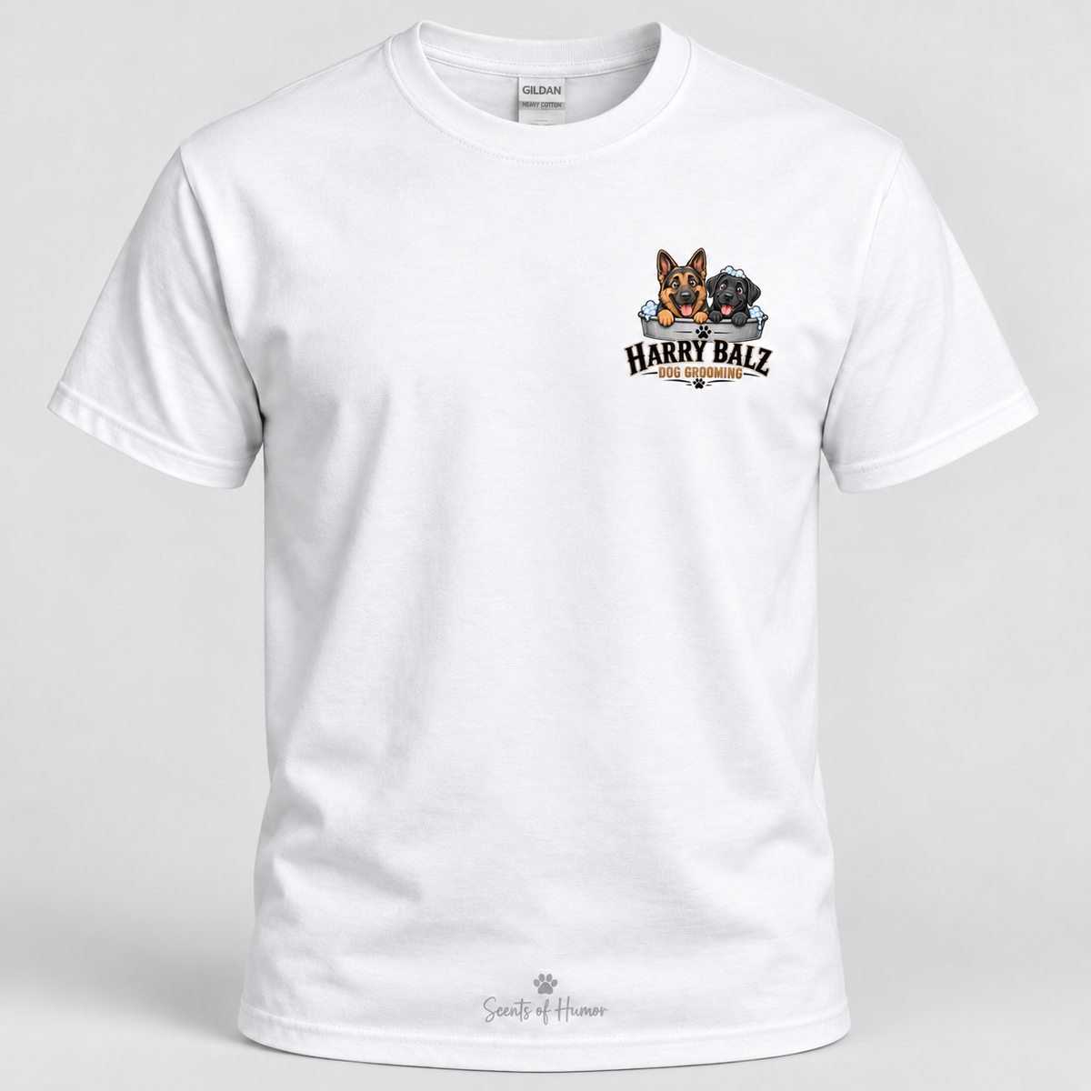 HARRY BALZ DOG GROOMING Funny T Shirt, Unisex Cotton