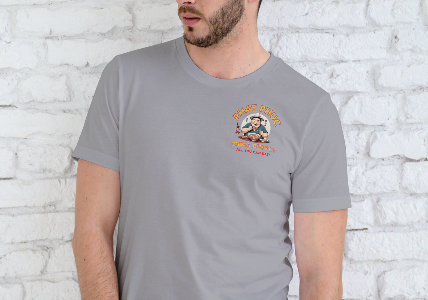 PHAT PHUC CHINA BUFFET, T-SHIRT, UNISEX, COTTON
