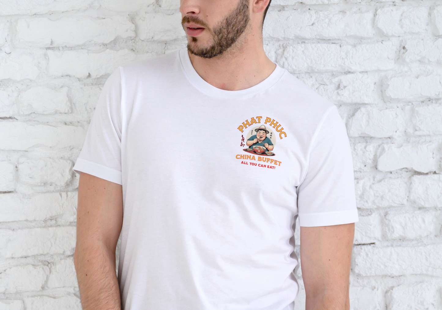 PHAT PHUC CHINA BUFFET, T-SHIRT, UNISEX, COTTON