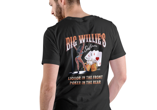 BIG WILLIE'S SALOON, T-SHIRT, UNISEX, COTTON