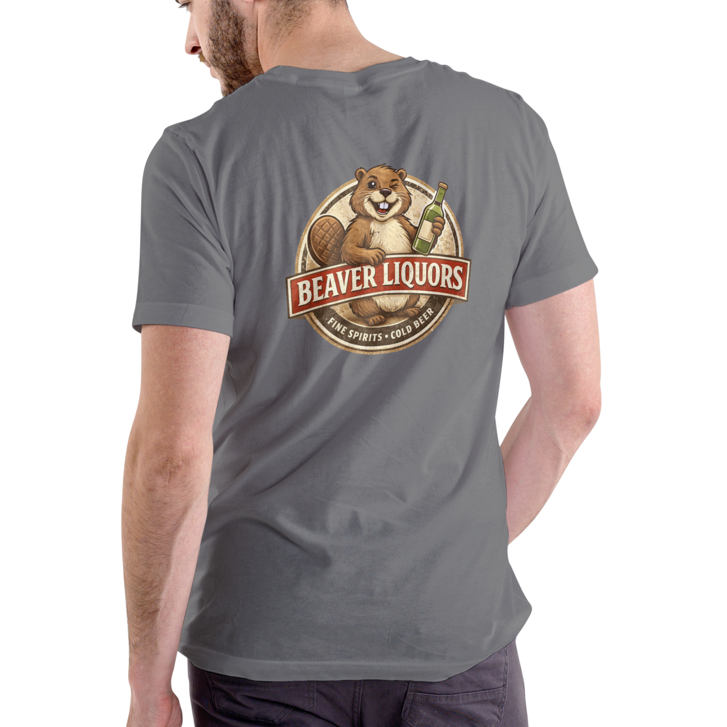 BEAVER LIQUORS 2 Funny T Shirt, Unisex Cotton