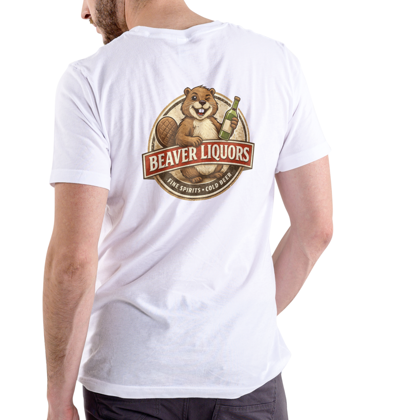 BEAVER LIQUORS 2 Funny T Shirt, Unisex Cotton
