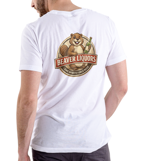 BEAVER LIQUORS 2 Funny T Shirt, Unisex Cotton