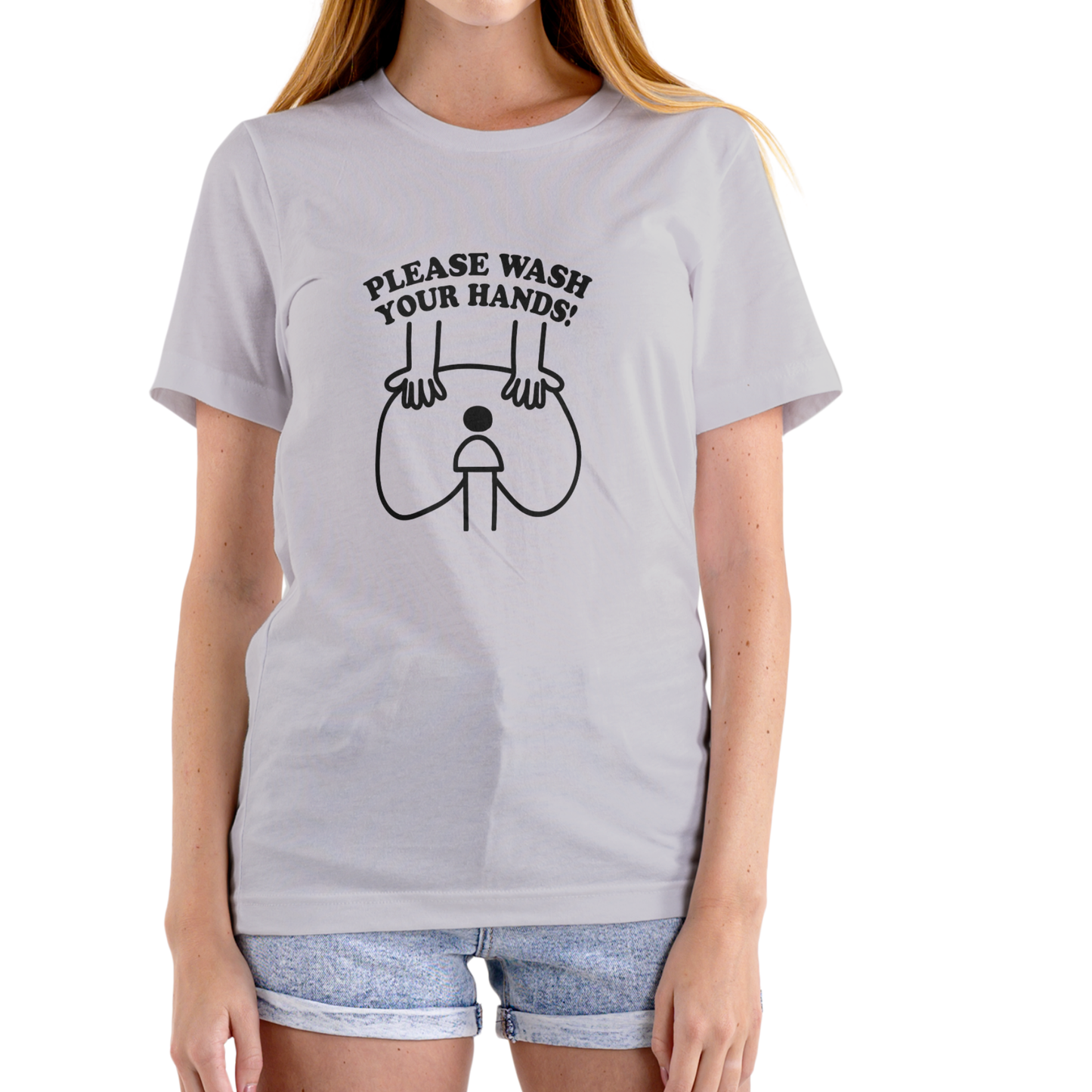 WASH YOUR HANDS funny T Shirt, Unisex Cotton