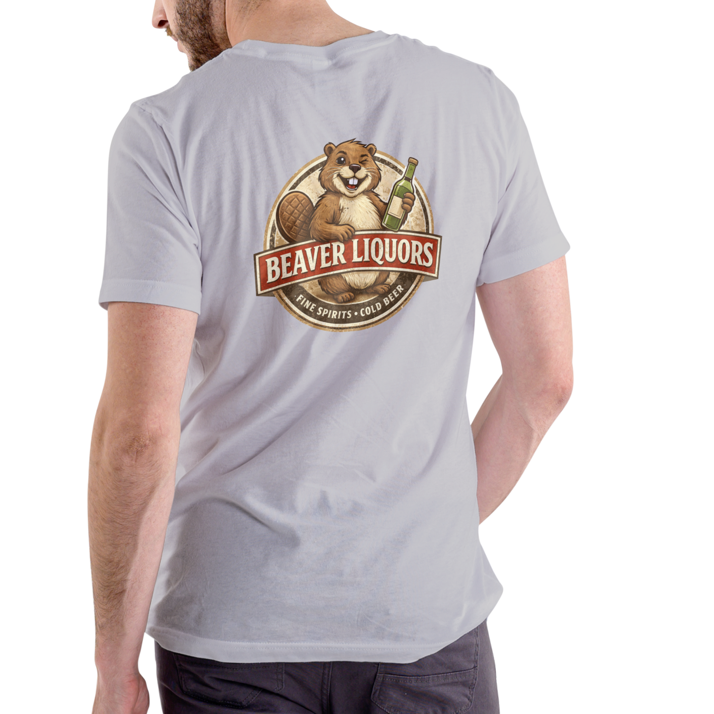 BEAVER LIQUORS 2 Funny T Shirt, Unisex Cotton