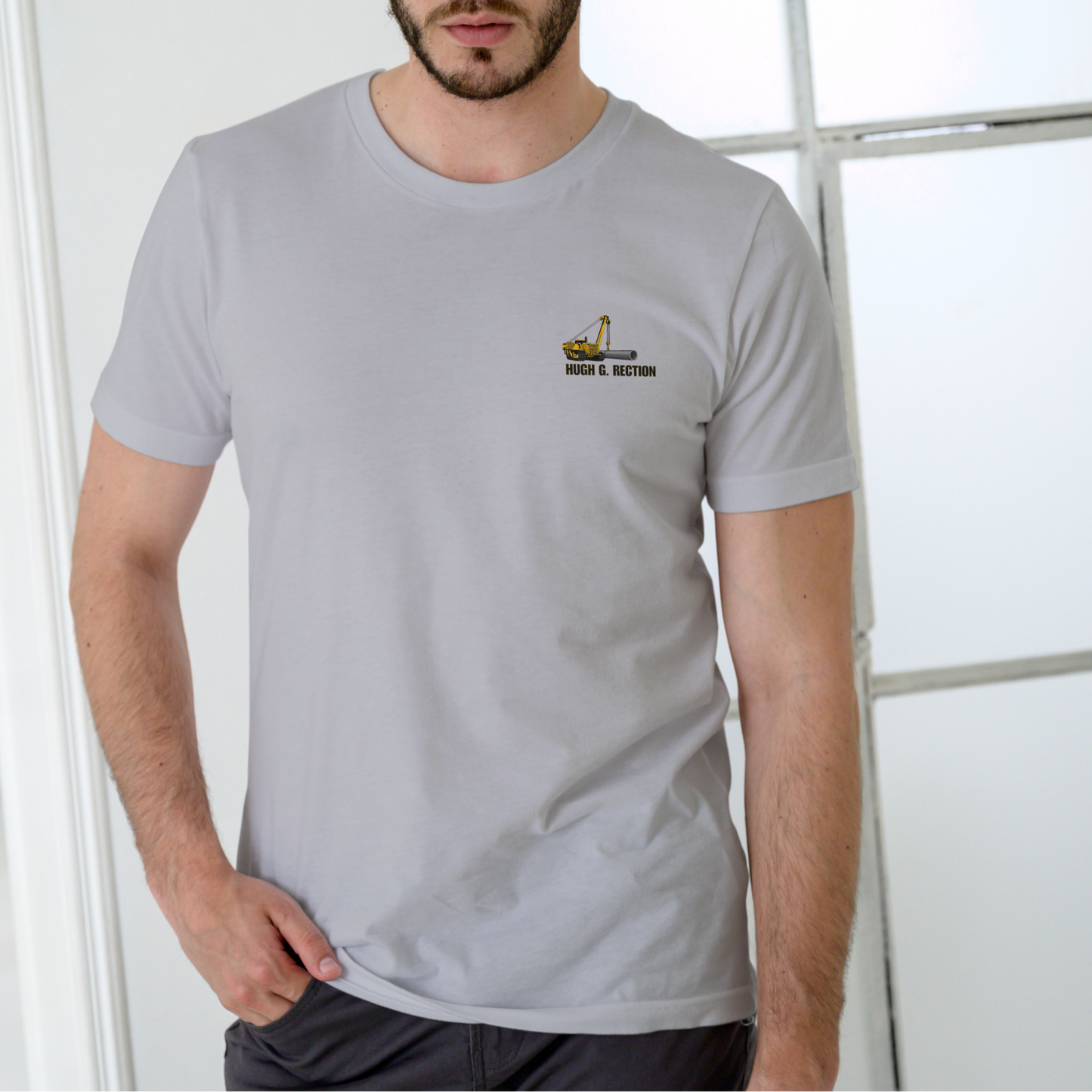 Hugh G. Rection Pipelayers Local 69 Long Pipe Hard Work T-Shirt