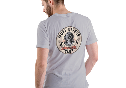 MUFF DIVER CLUB, T-SHIRT, UNISEX, COTTON