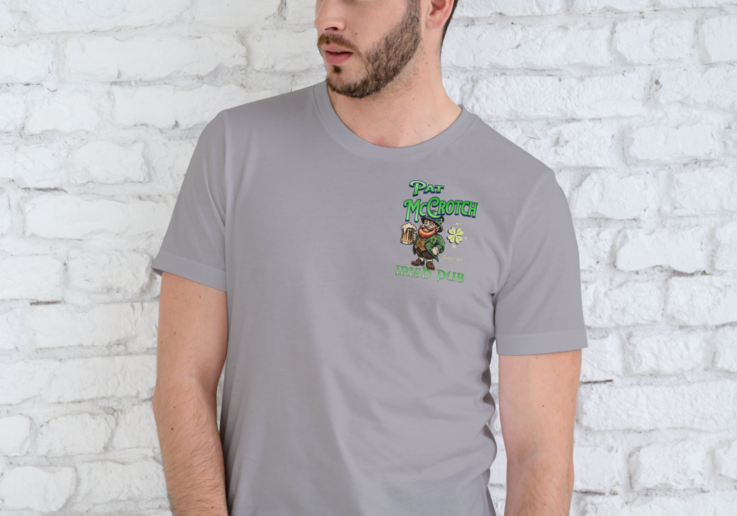 PAT McCROTCH IRISH PUB, T-SHIRT, UNISEX, COTTON