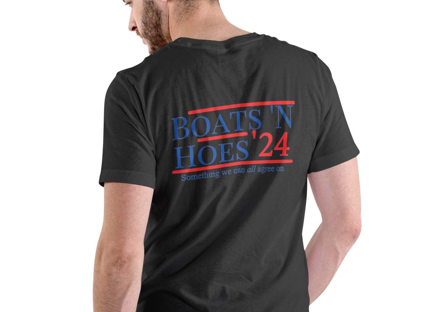 BOATS AND HOES 2024, T-SHIRT, UNISEX, COTTON