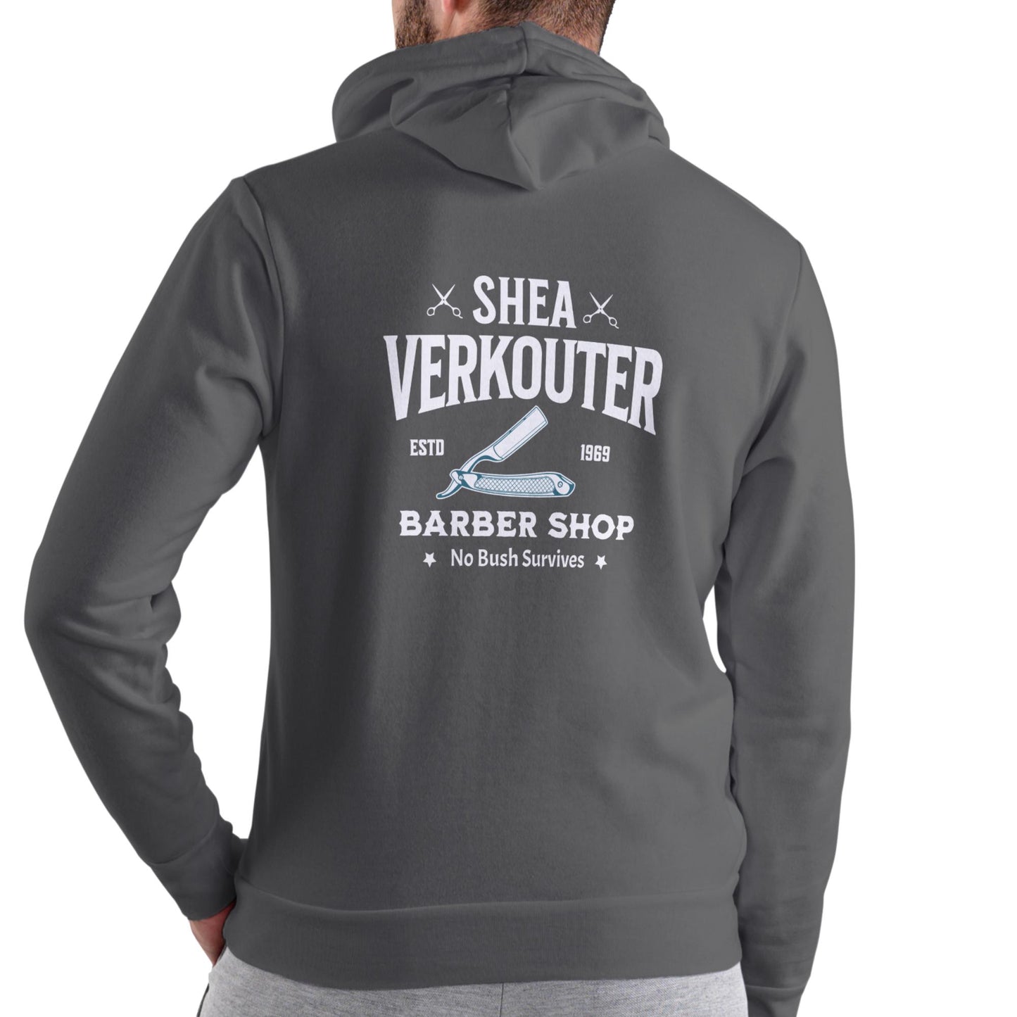 SHEA VERKOUTER BARBER SHOP, Funny Hoodie, Unisex