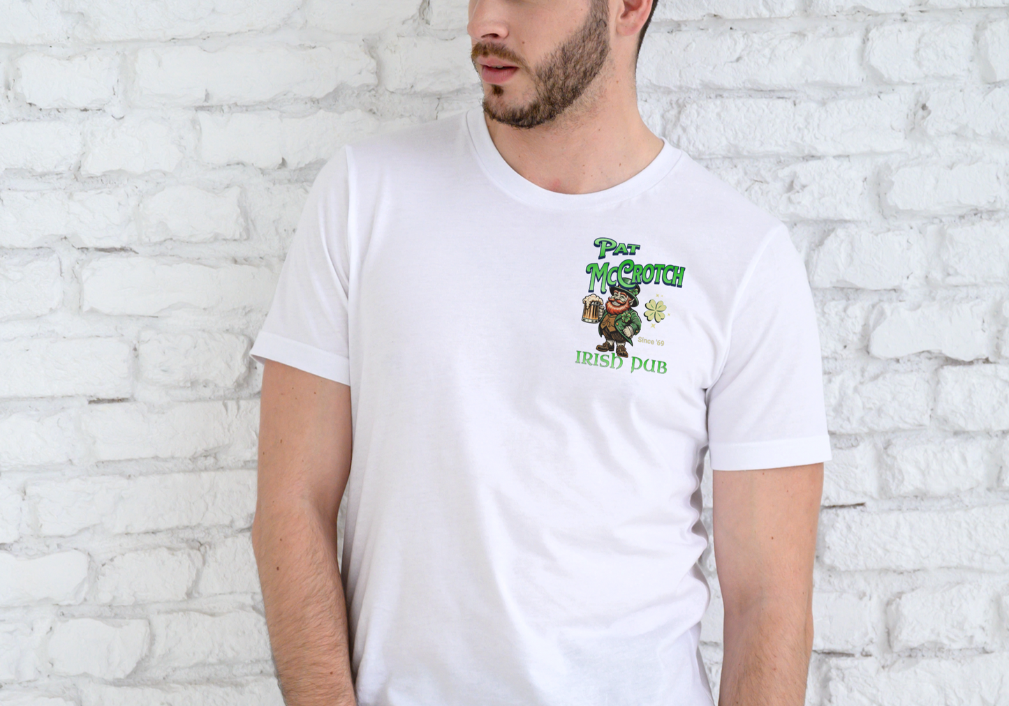 PAT McCROTCH IRISH PUB, T-SHIRT, UNISEX, COTTON