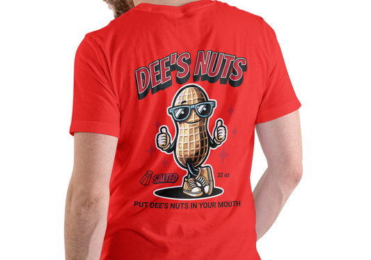 DEE'S NUTS, SALTED, T-SHIRT, UNISEX, COTTON