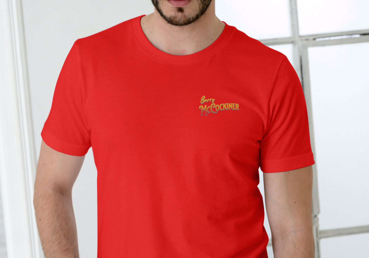 BARRY McCOCKINER DRIVE-IN, T-SHIRT, UNISEX, COTTON