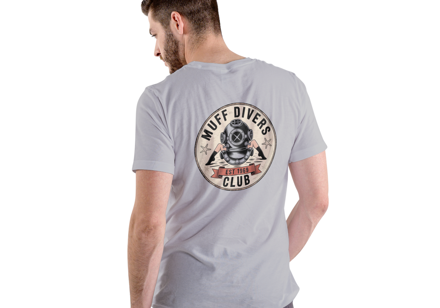 MUFF DIVER CLUB, T-SHIRT, UNISEX, COTTON