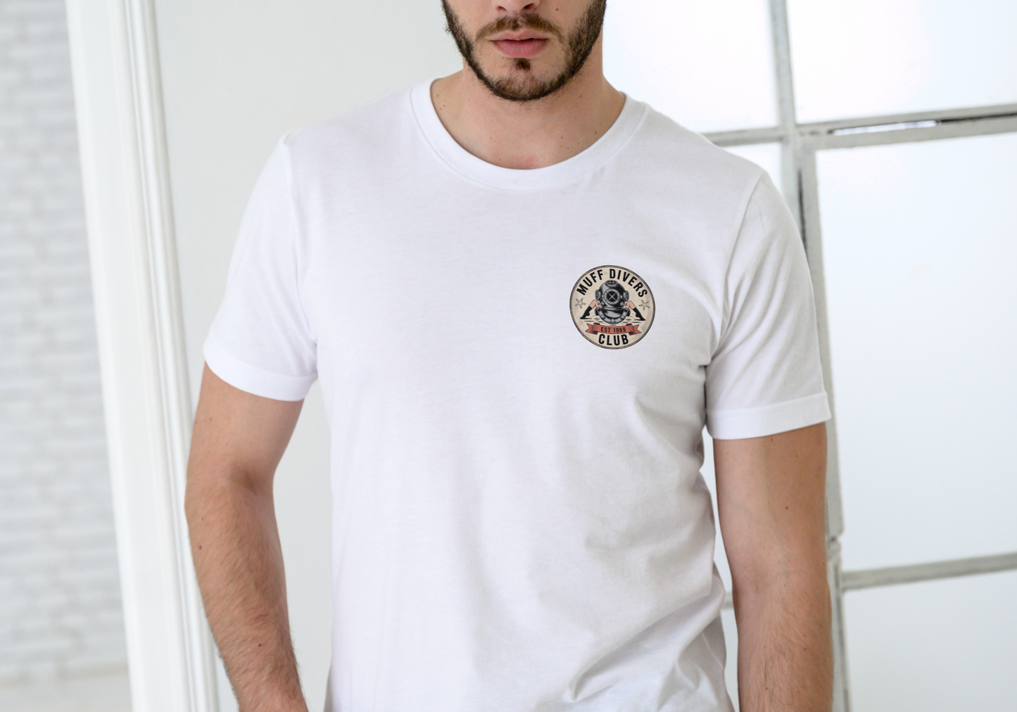 MUFF DIVER CLUB, T-SHIRT, UNISEX, COTTON