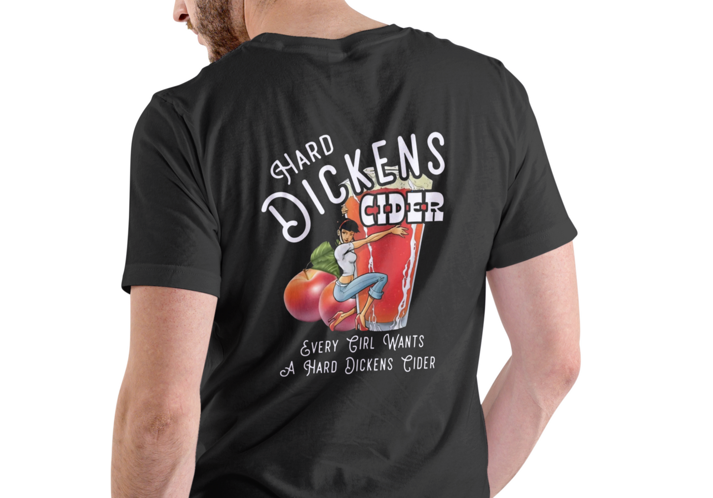 HARD DICKENS CIDER, T-SHIRT, UNISEX, COTTON