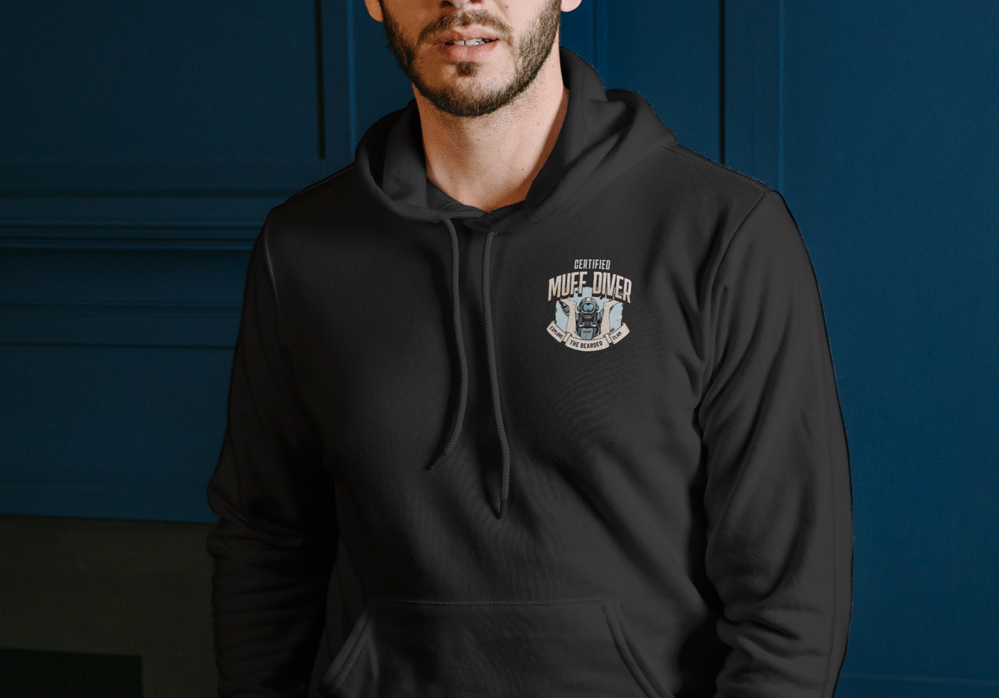 Hoodie, CERTIFIED MUFF DIVER, HOODIE, UNISEX, COTTON