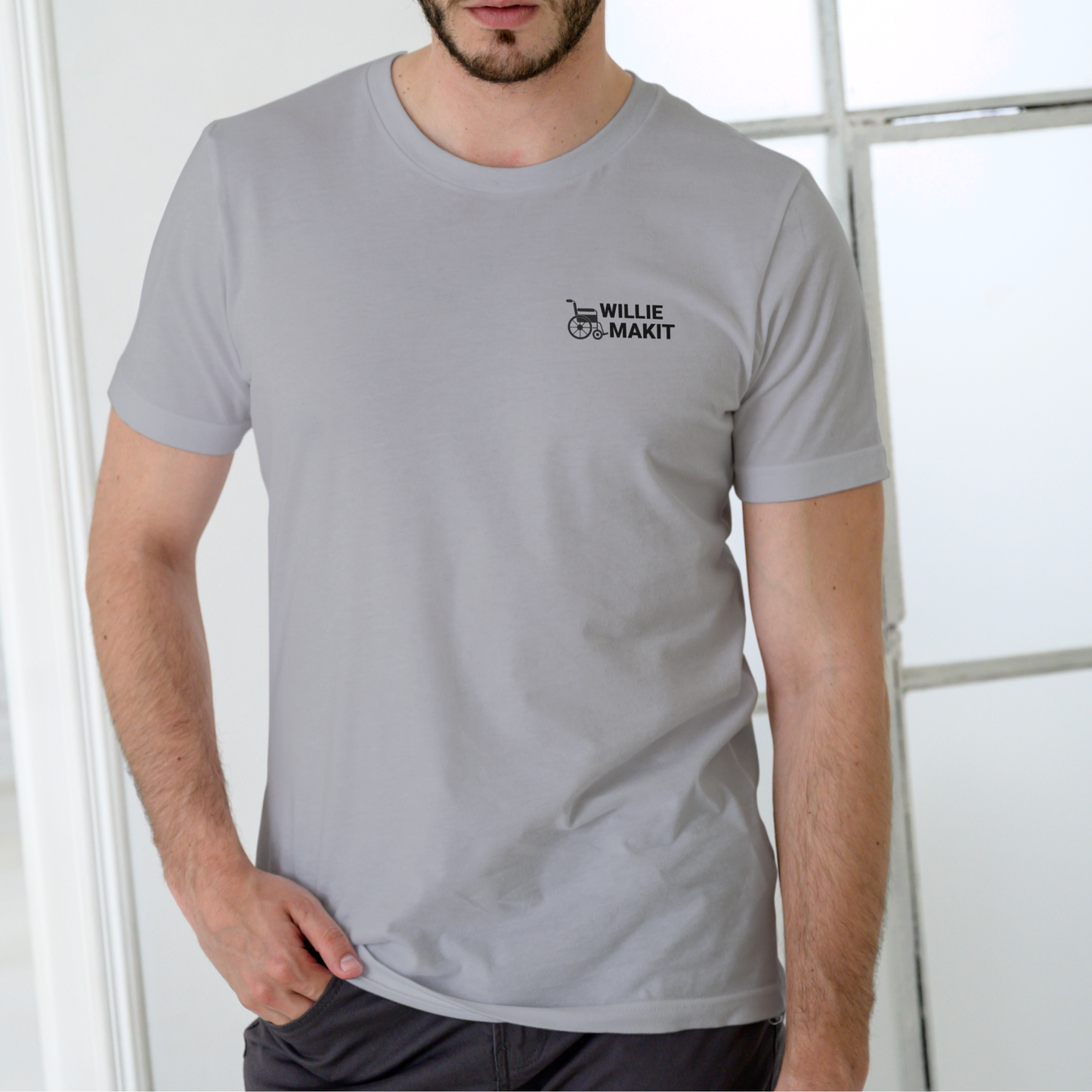 WILLIE MAKIT – Wheelchair Ramps and Handrails | Funny Unisex Cotton T-Shirt