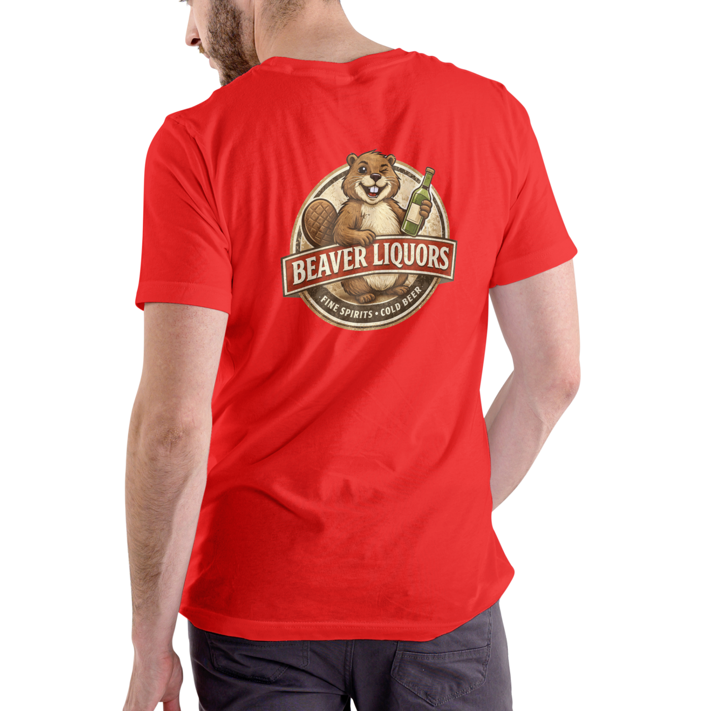 BEAVER LIQUORS 2 Funny T Shirt, Unisex Cotton