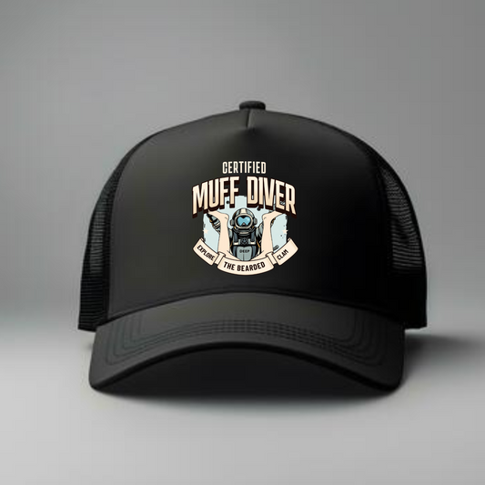 CERTIFIED MUFF DIVER TRUCKER HAT