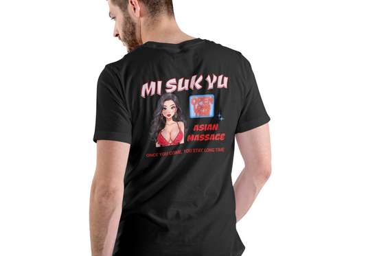 MI SUK YU, ASIAN MASSAGE T-SHIRT, UNISEX, COTTON