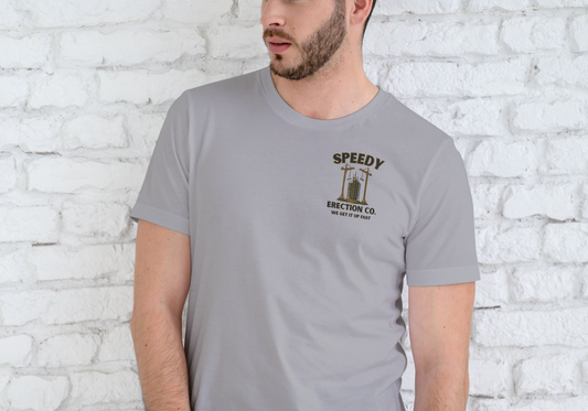SPEEDY ERECTION COMPANY, T-SHIRT, UNISEX, COTTON