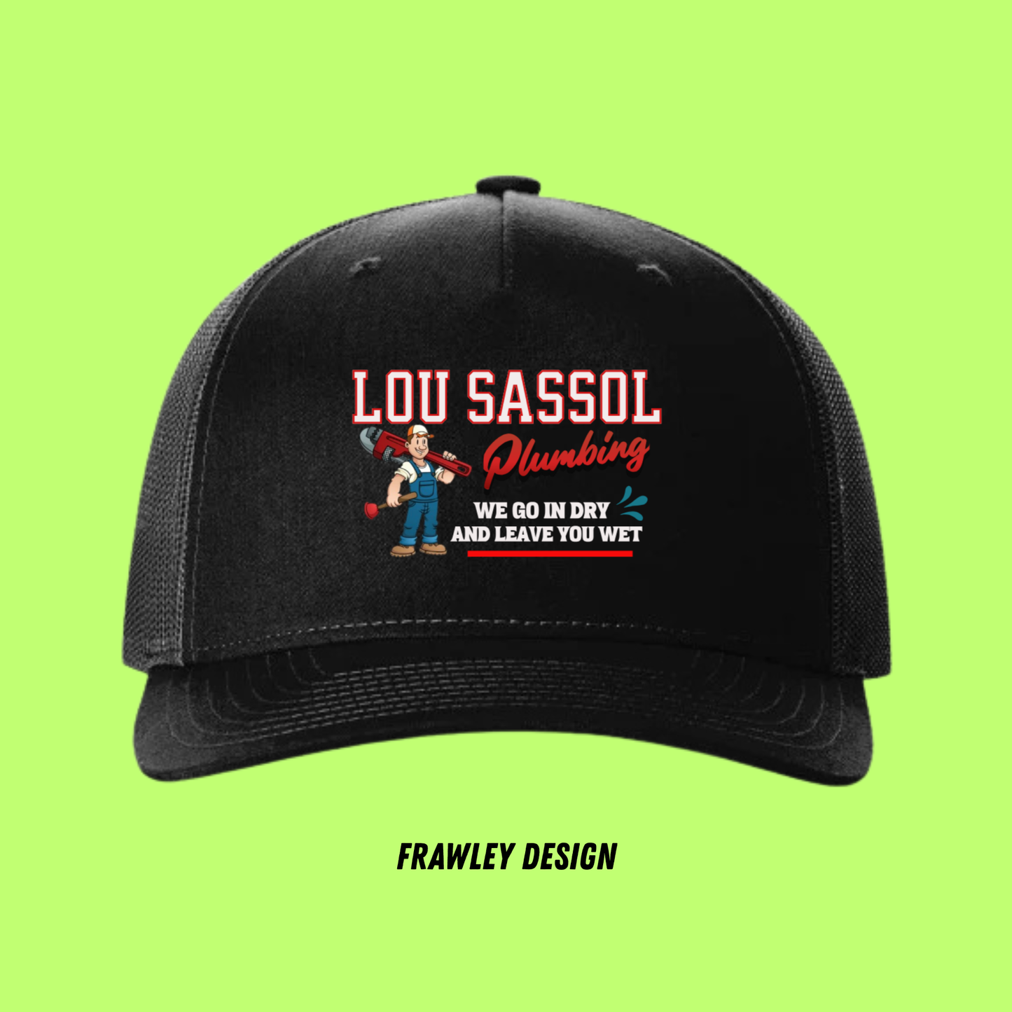 LOU SASSOL PLUMBING TRUCKER HAT, RICHARDSON 112
