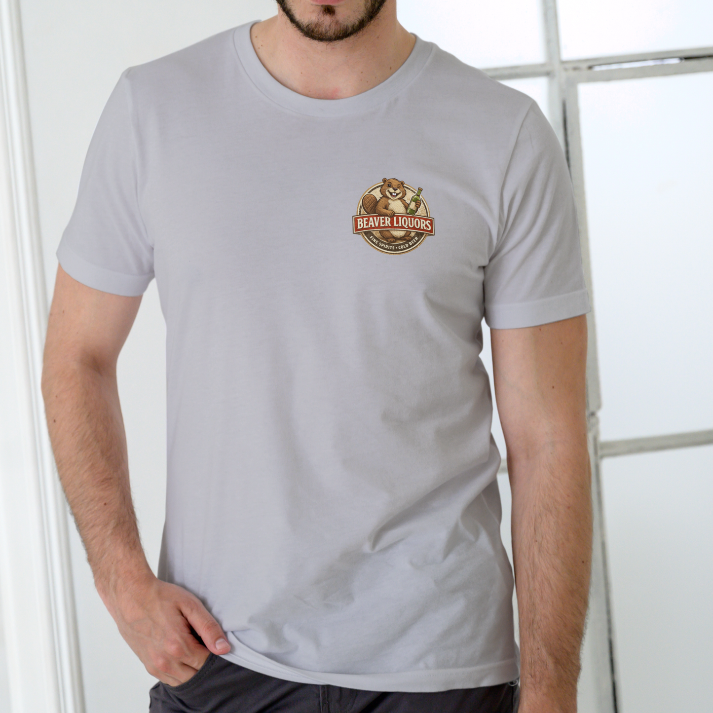 BEAVER LIQUORS 2 Funny T Shirt, Unisex Cotton