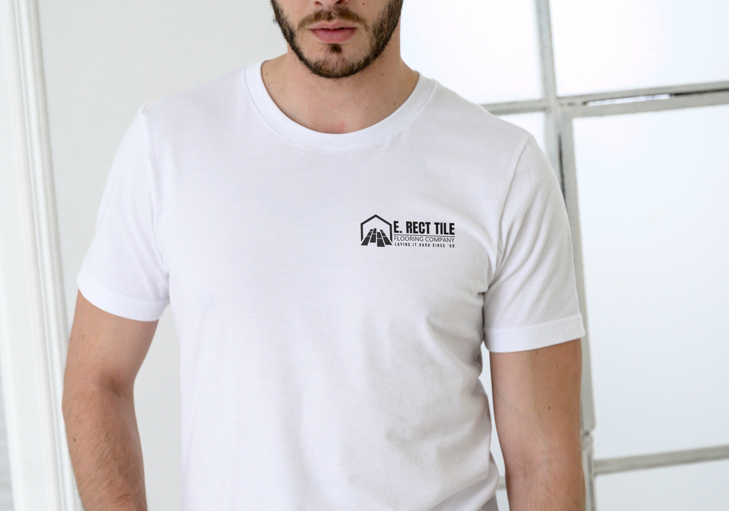 E Rect Tile Flooring Co., T-SHIRT, UNISEX, COTTON