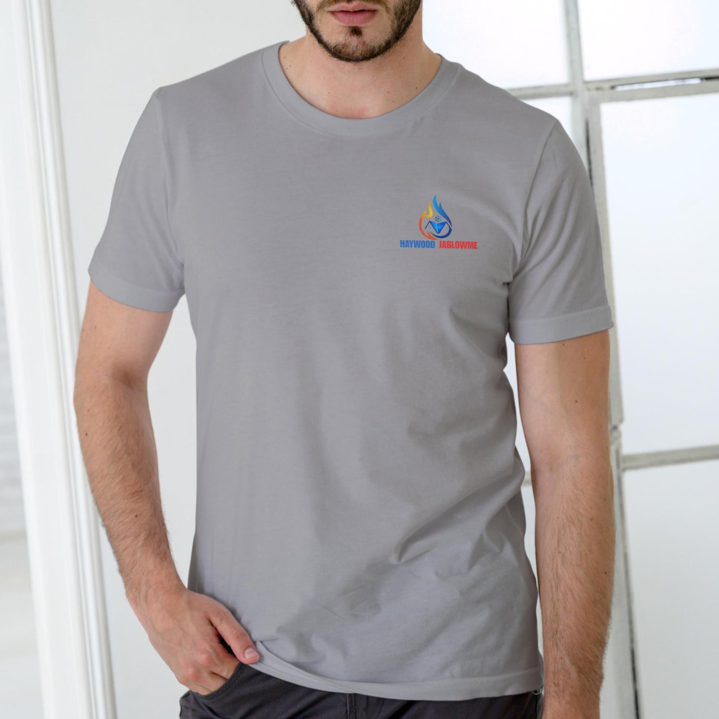 HAYWOOD JABLOWME HEATING AND AIR CONDITIONING, Unisex Cotton funny name T Shirt