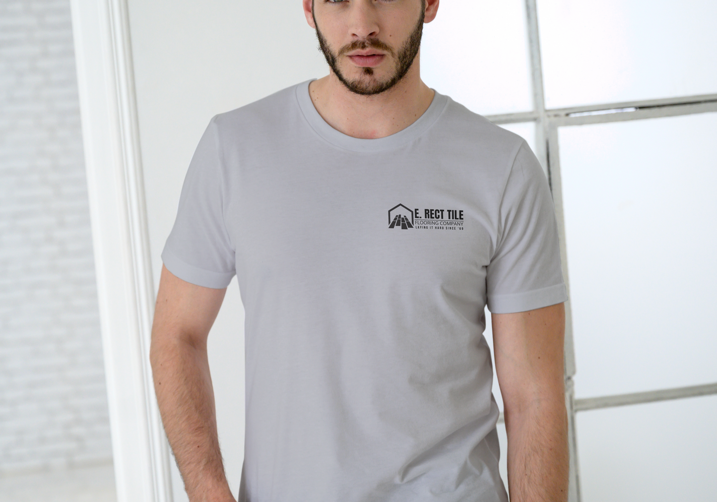 E Rect Tile Flooring Co., T-SHIRT, UNISEX, COTTON