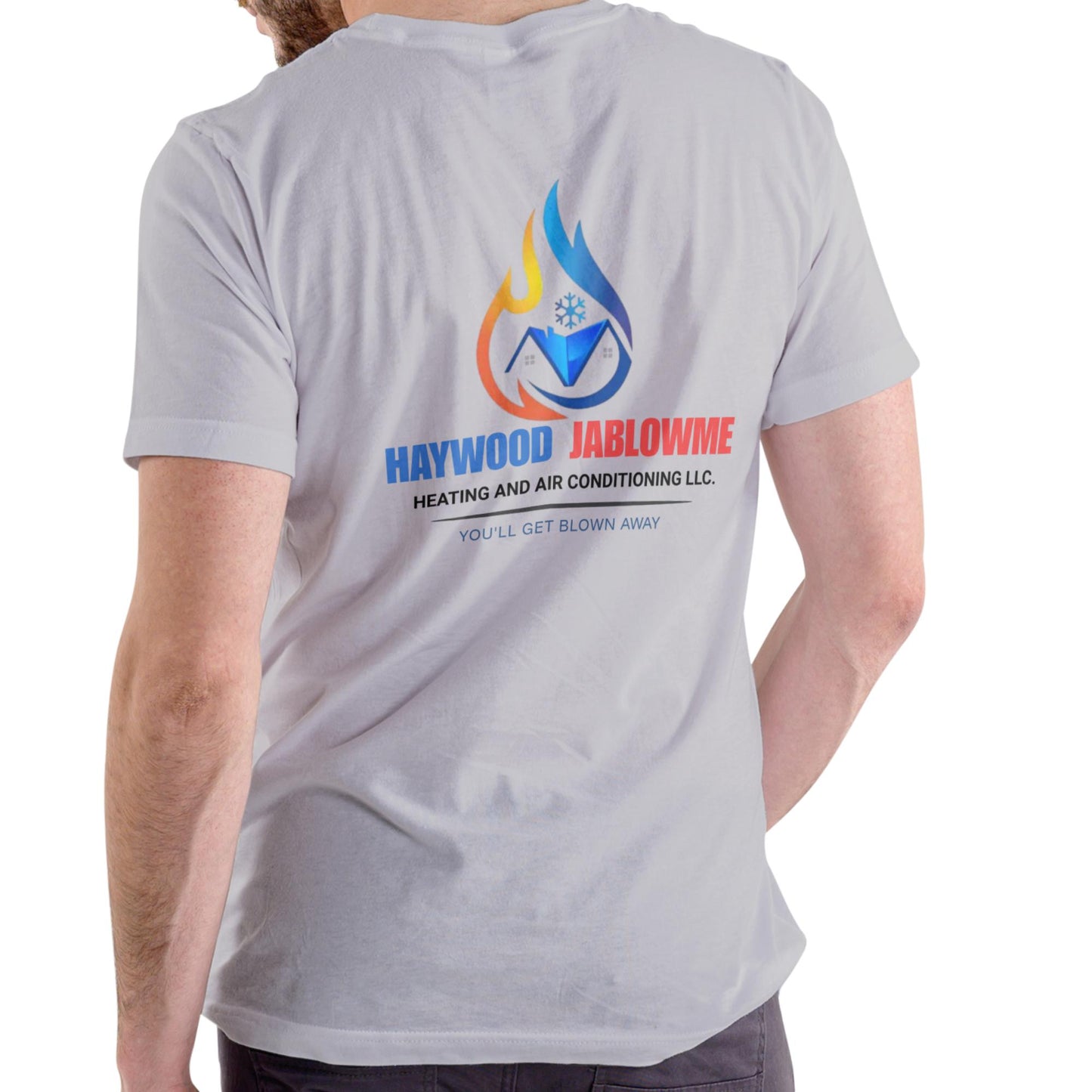 HAYWOOD JABLOWME HEATING AND AIR CONDITIONING, Unisex Cotton funny name T Shirt