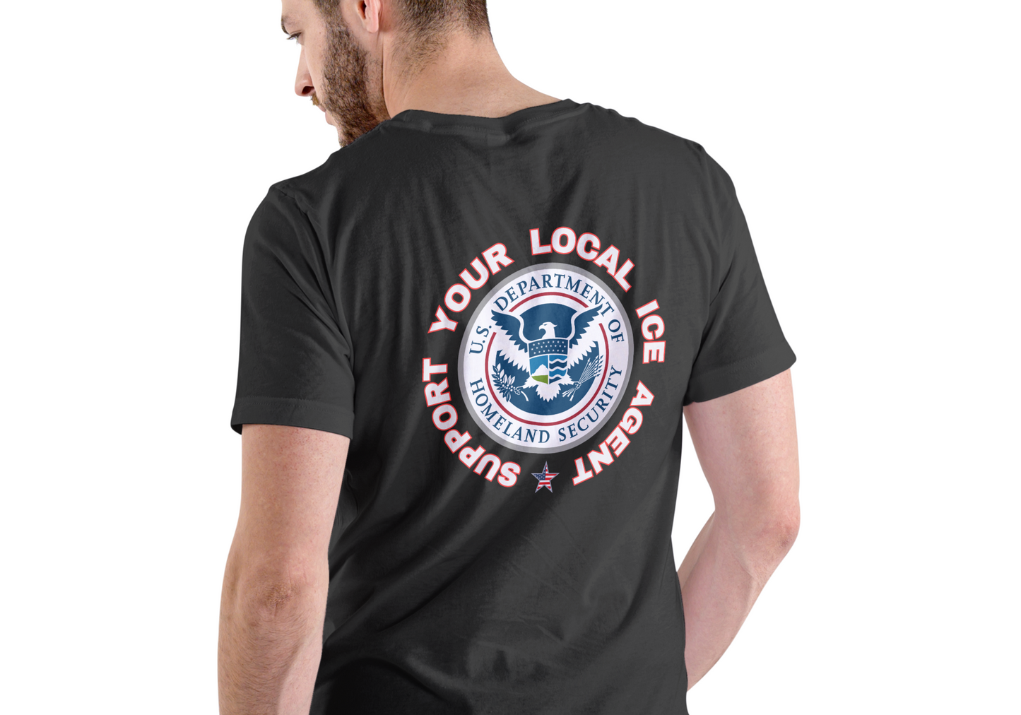 SUPPORT YOUR LOCAL ICE AGENT, T-SHIRT, UNISEX, COTTON