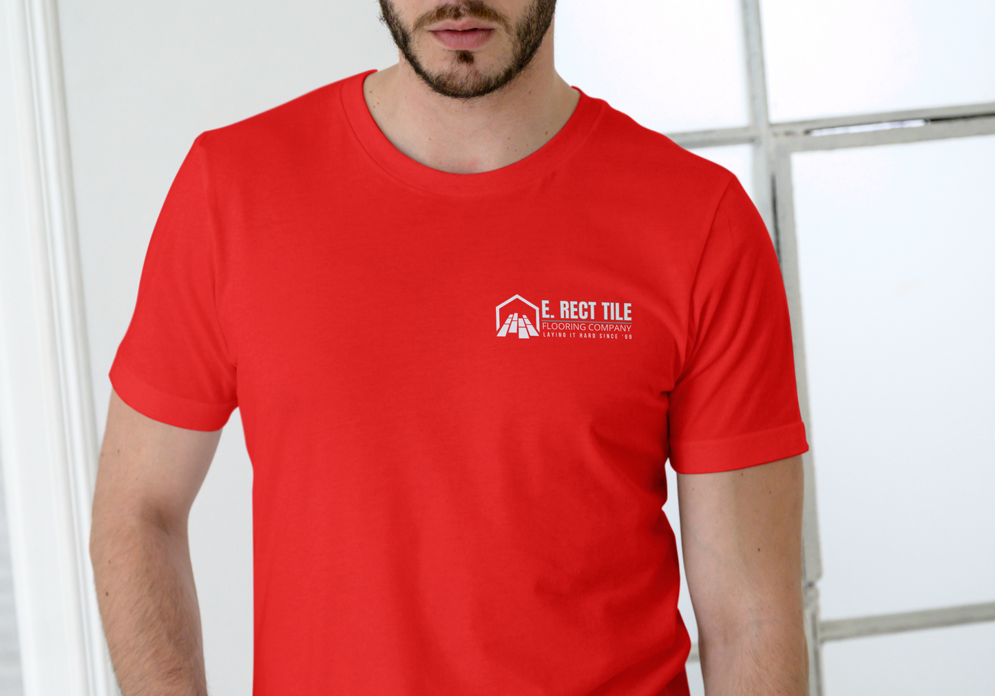 E Rect Tile Flooring Co., T-SHIRT, UNISEX, COTTON