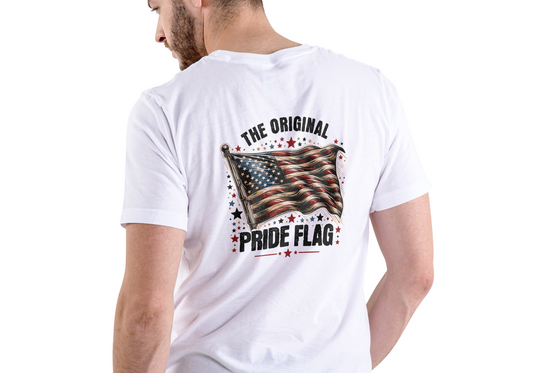 THE ORIGINAL PRIDE FLAG, USA, T-SHIRT, UNISEX, COTTON