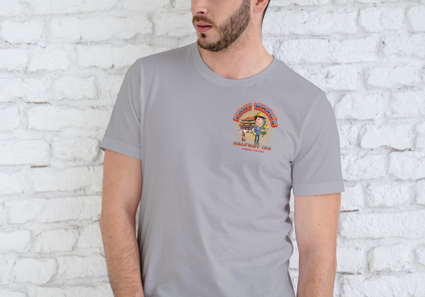 PHAT WANG'S HALFWAY INN BANKGKOK THAILAND, T-SHIRT, UNISEX, COTTON