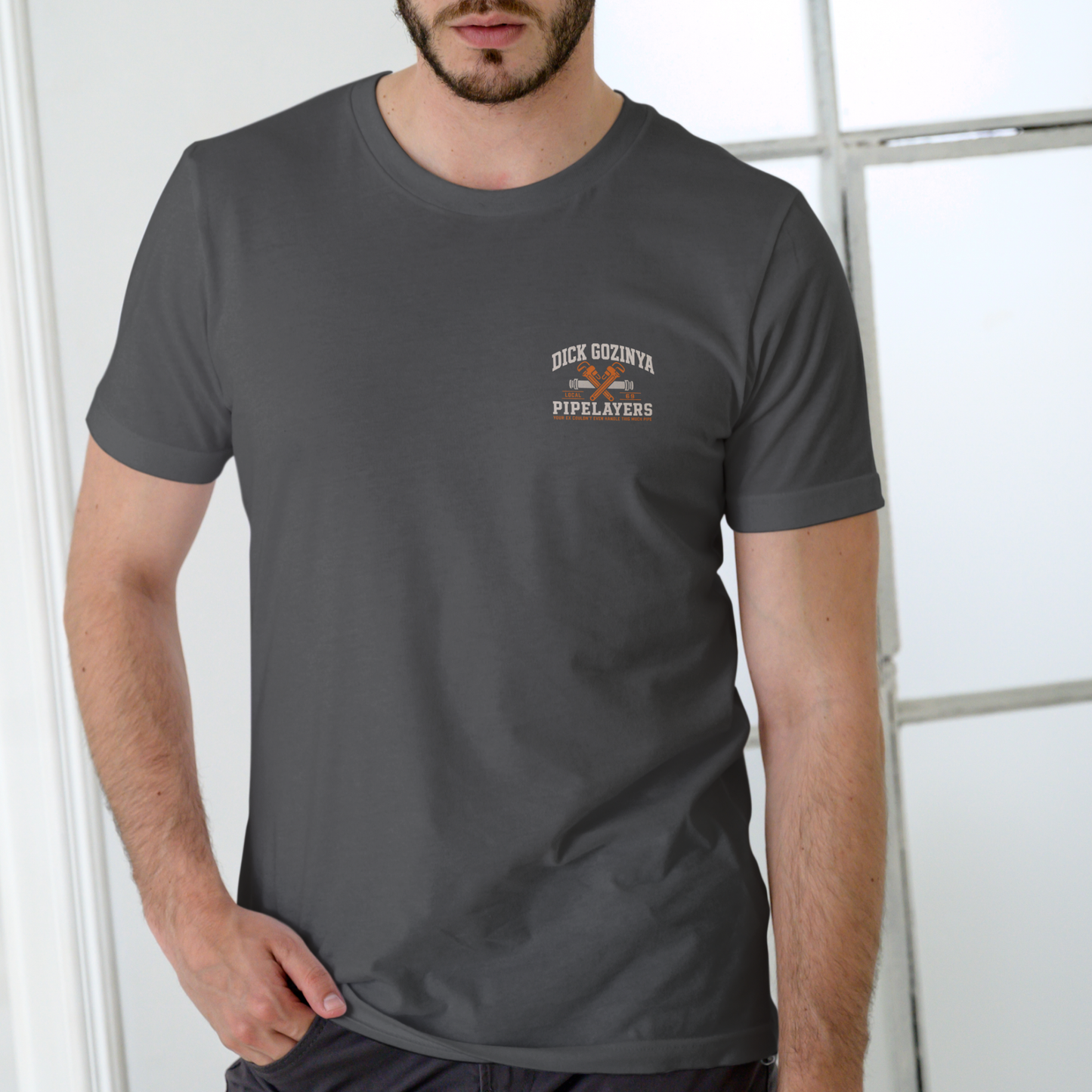 DICK GOZINYA PIPELAYERS – Funny Unisex Cotton T-Shirt