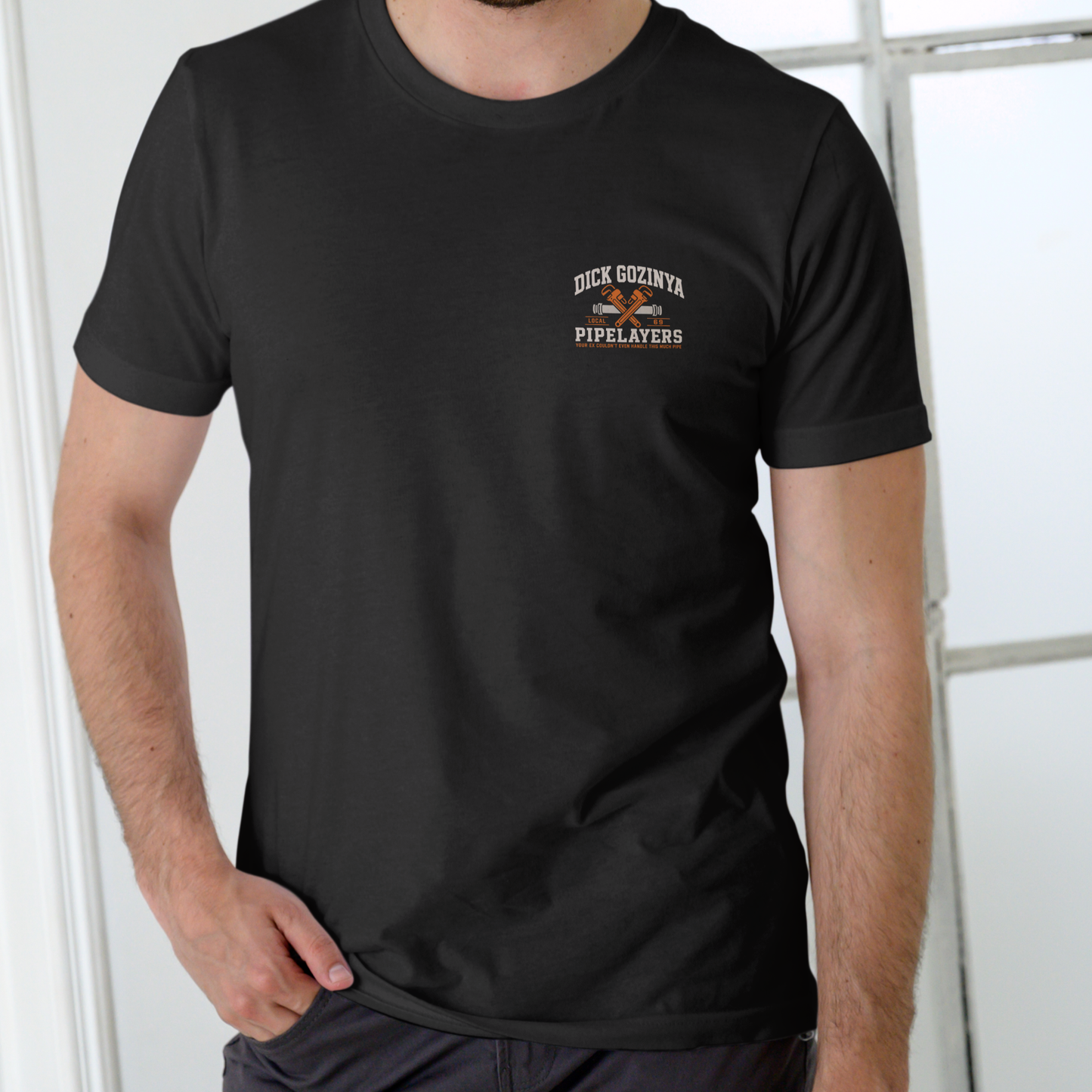 DICK GOZINYA PIPELAYERS – Funny Unisex Cotton T-Shirt